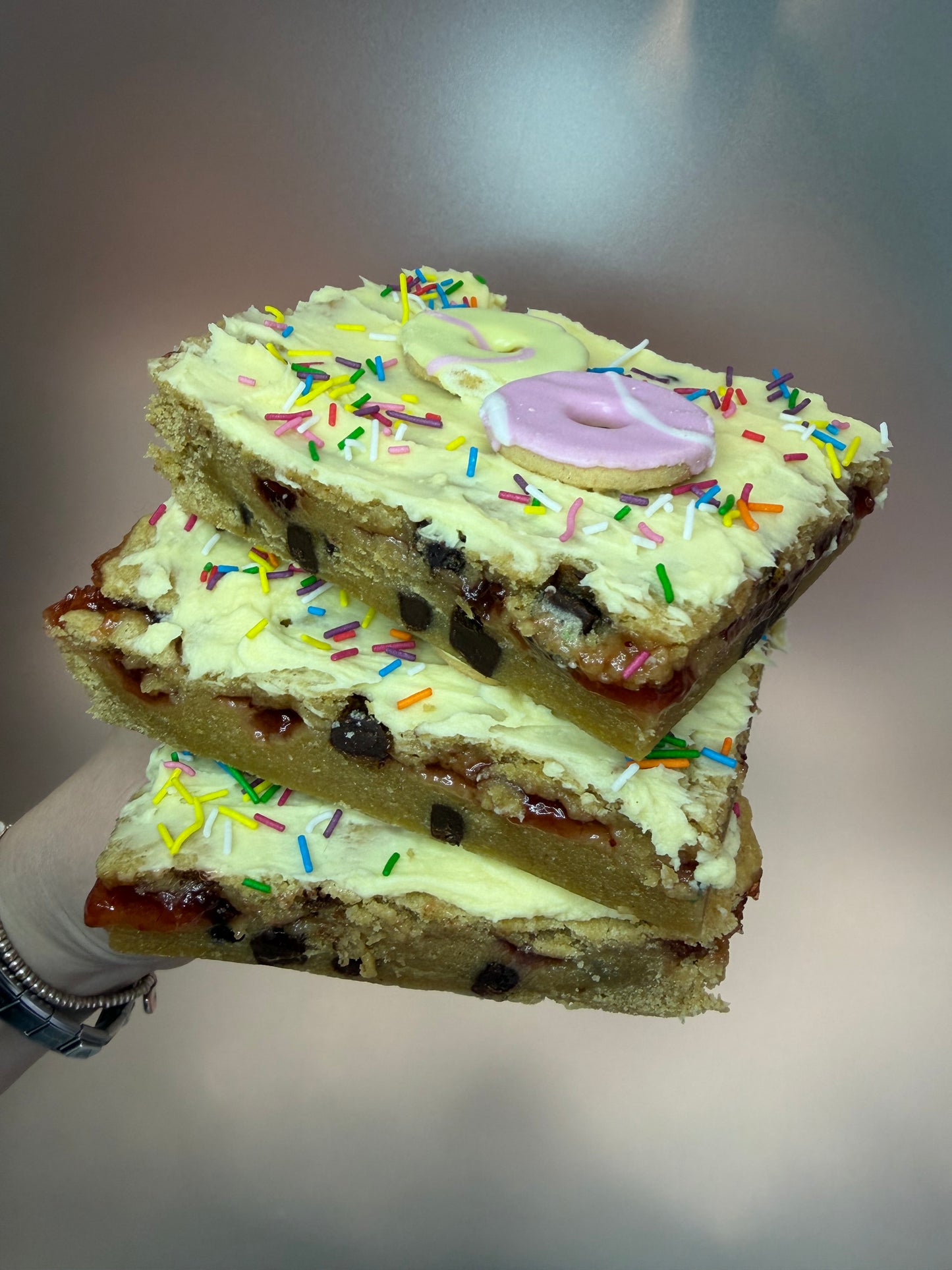 Party Rings Cookie Bar