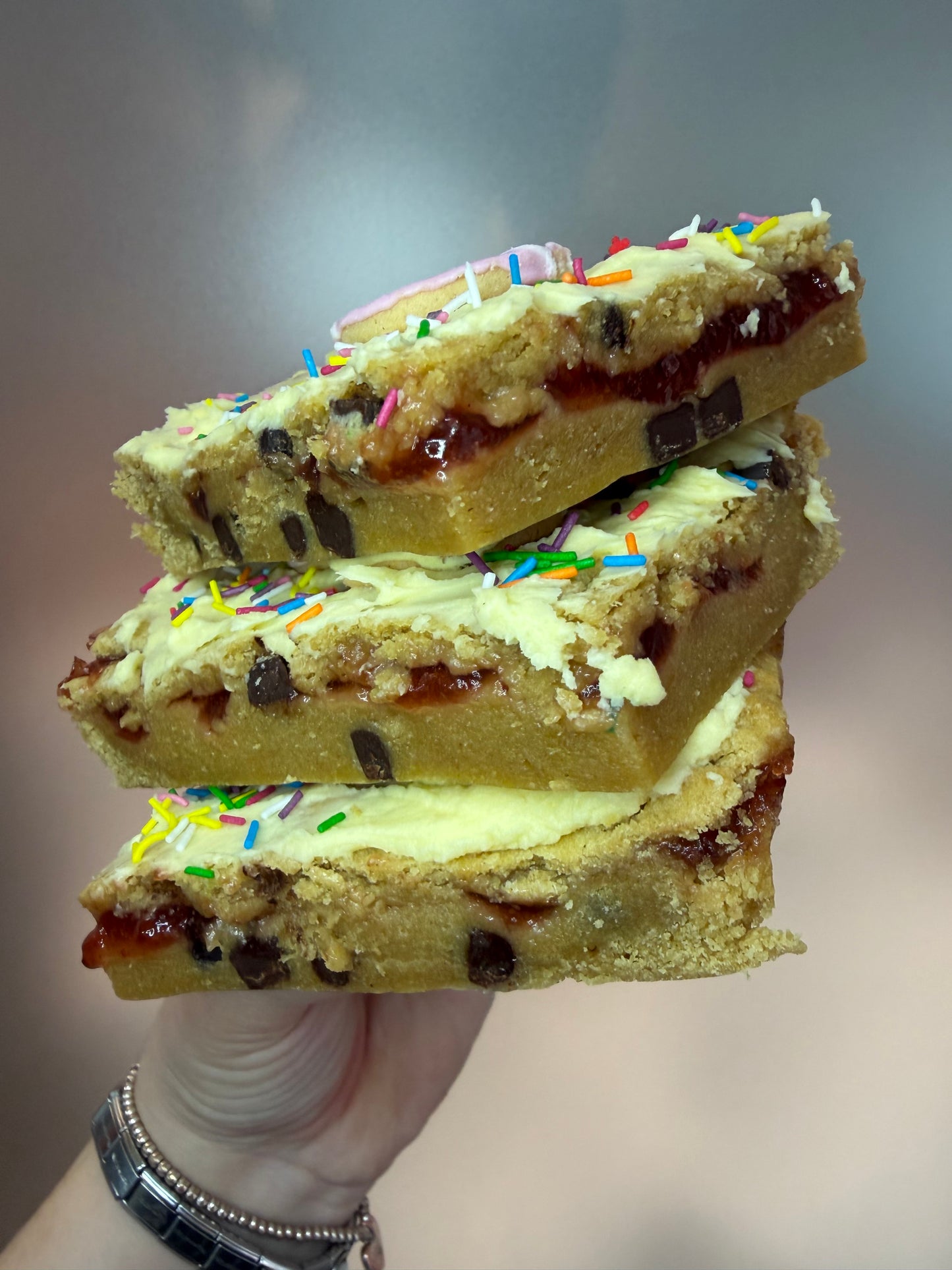 Party Rings Cookie Bar